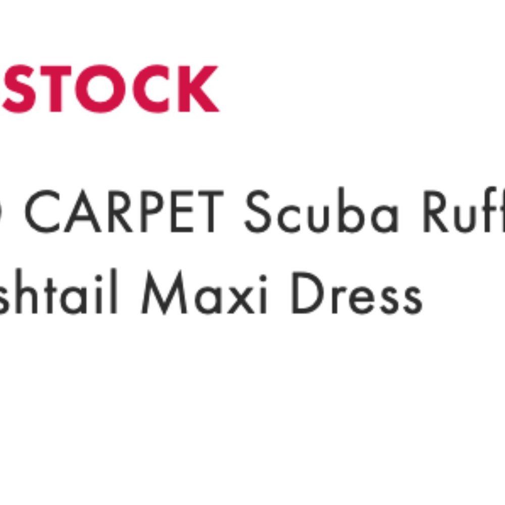 NWT ASOS ASOS RED CARPET Scuba Ruffle Fishtail Dress - Picture 3 of 16
